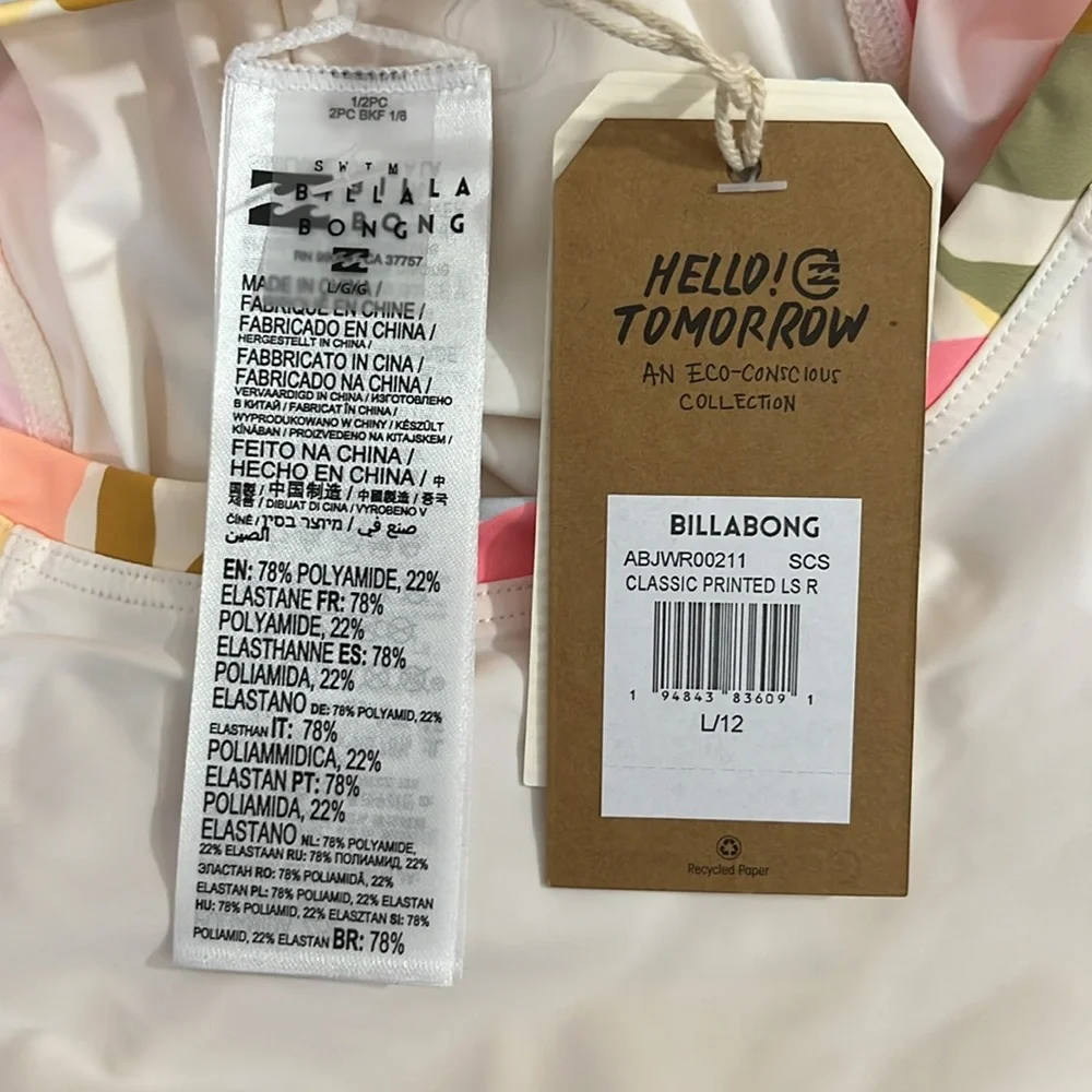 Billabong Rashguard Swim Top Shirt